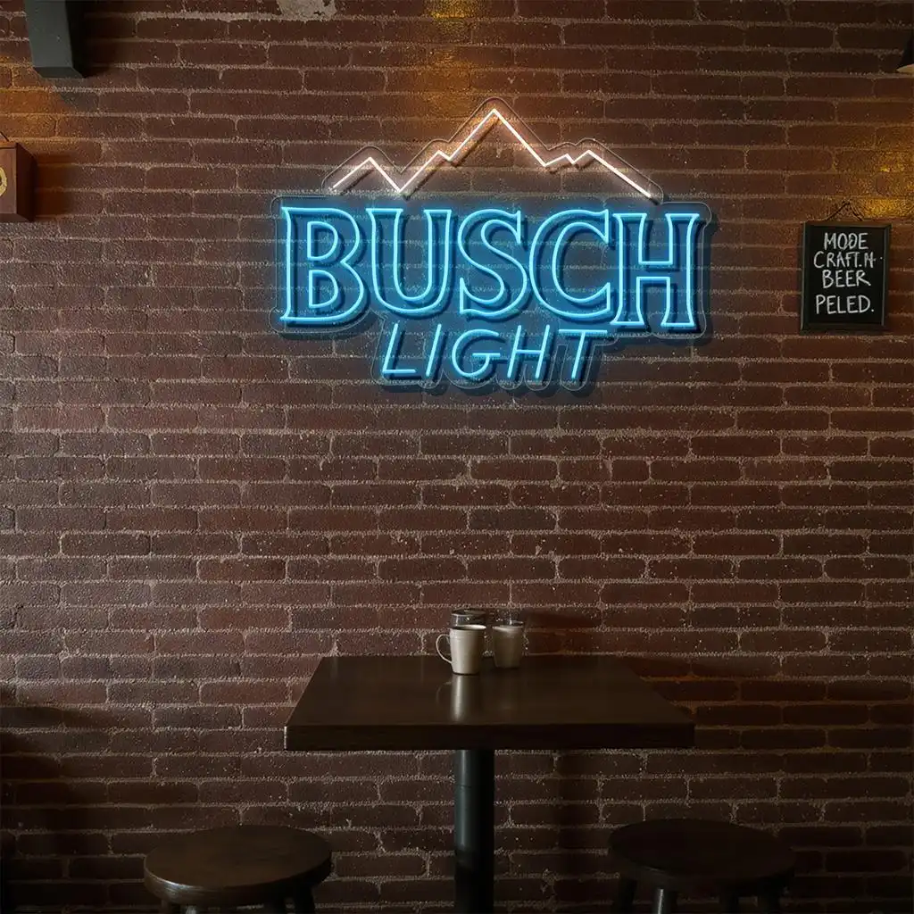 stylish neon signs for busch light illuminate your space premium grade stylish neon signs for busch light illuminate your space premium grade