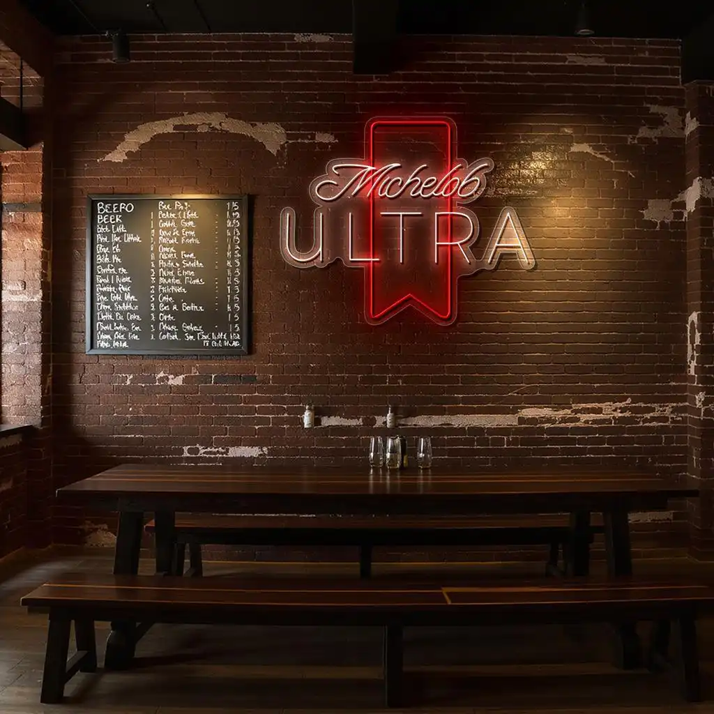 stylish neon signs illuminate your space with michelob ultra flair latest model stylish neon signs illuminate your space with michelob ultra flair latest model