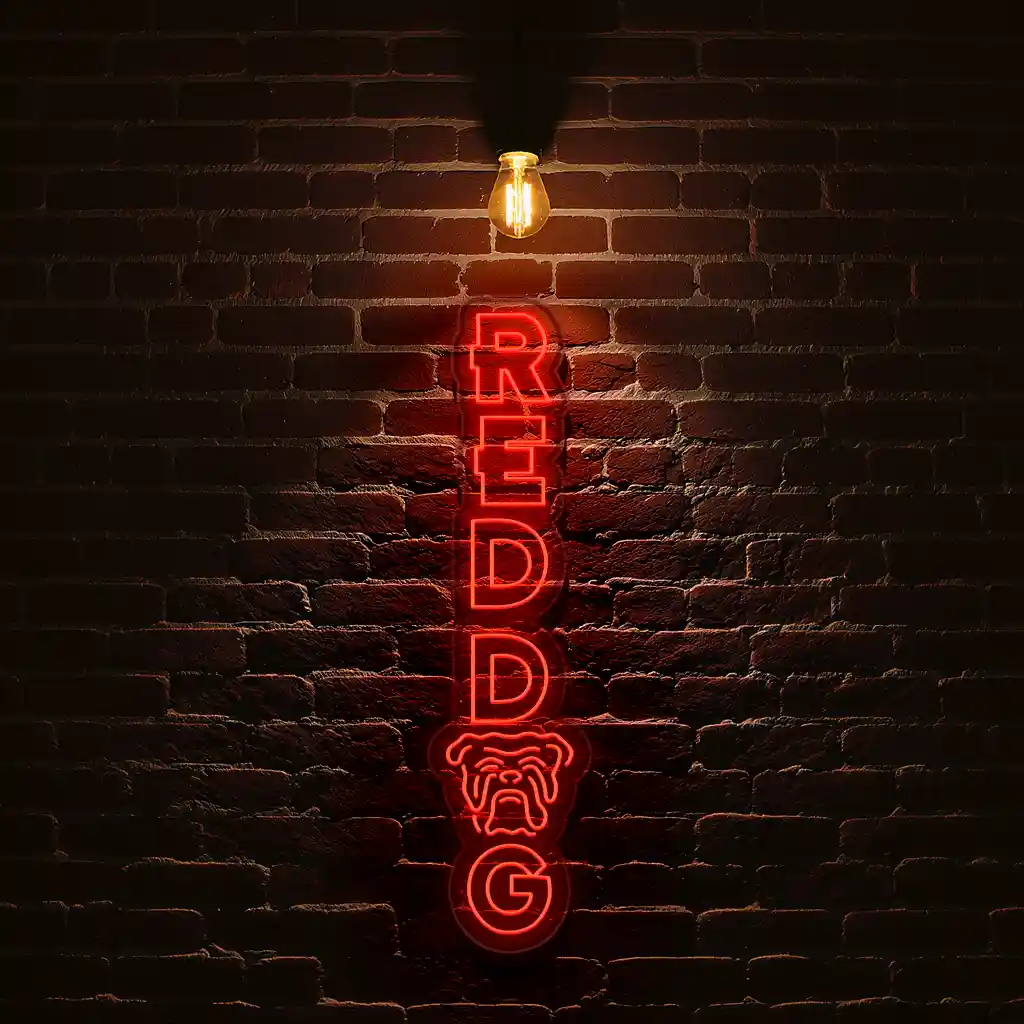 stylish vertical neon sign unique dog and text design 5 stylish vertical neon sign unique dog and text design 5