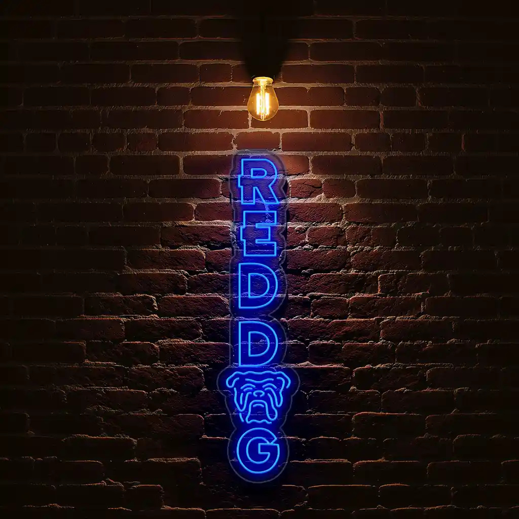 stylish vertical neon sign unique dog and text design 6 stylish vertical neon sign unique dog and text design 6