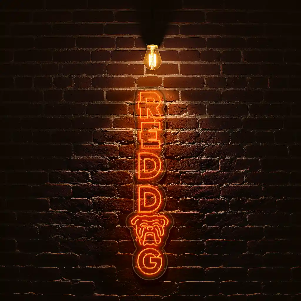 stylish vertical neon sign unique dog and text design 8 stylish vertical neon sign unique dog and text design 8