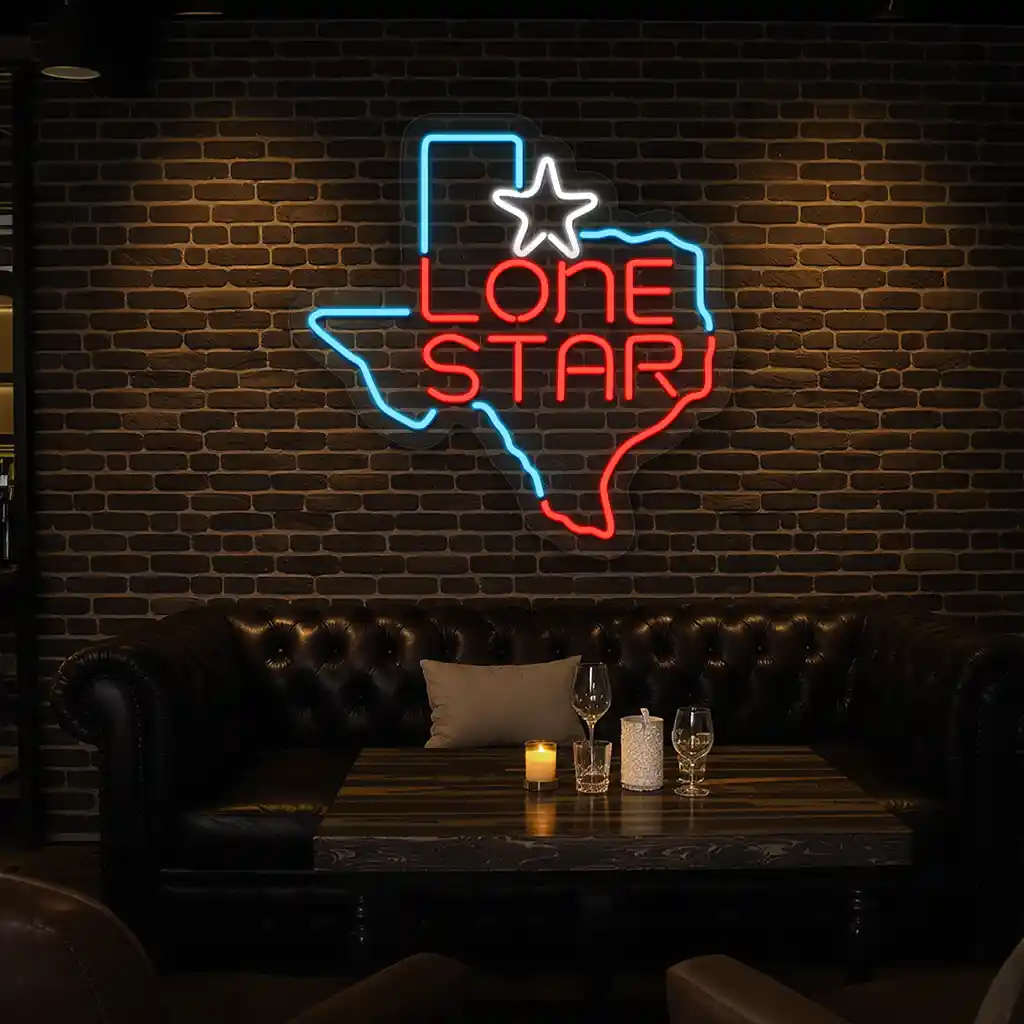 texas neon sign lone star state shape with vibrant colors 6 texas neon sign lone star state shape with vibrant colors 6