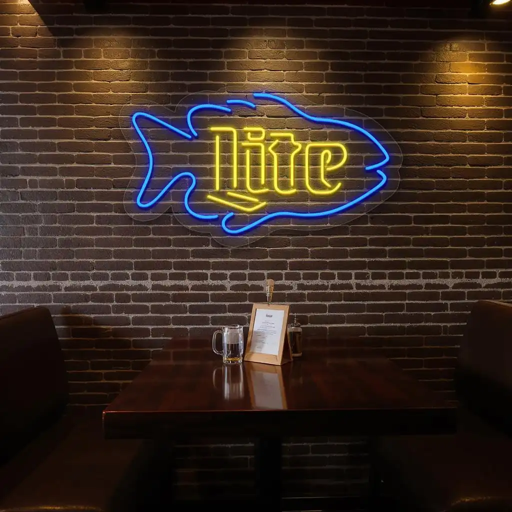 trendy neon fish sign for stylish home or business decor latest model trendy neon fish sign for stylish home or business decor latest model