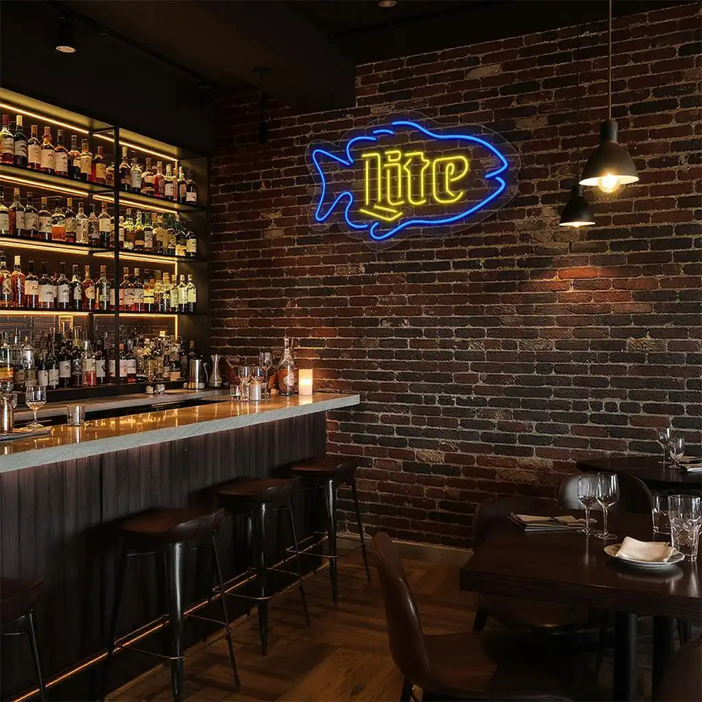 trendy neon fish sign for stylish home or business decor trendy trendy neon fish sign for stylish home or business decor trendy