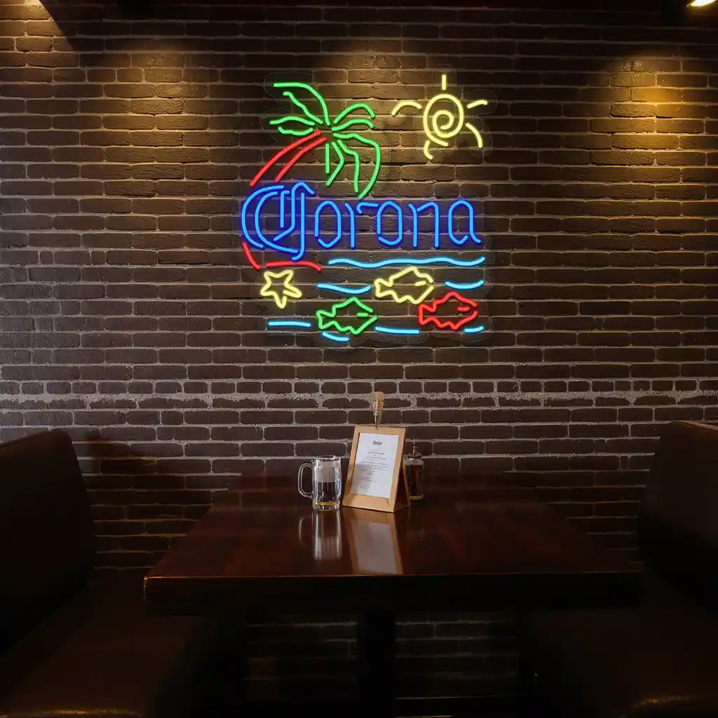 tropical neon signs beach vibes with palm sun and fish 4 tropical neon signs beach vibes with palm sun and fish 4