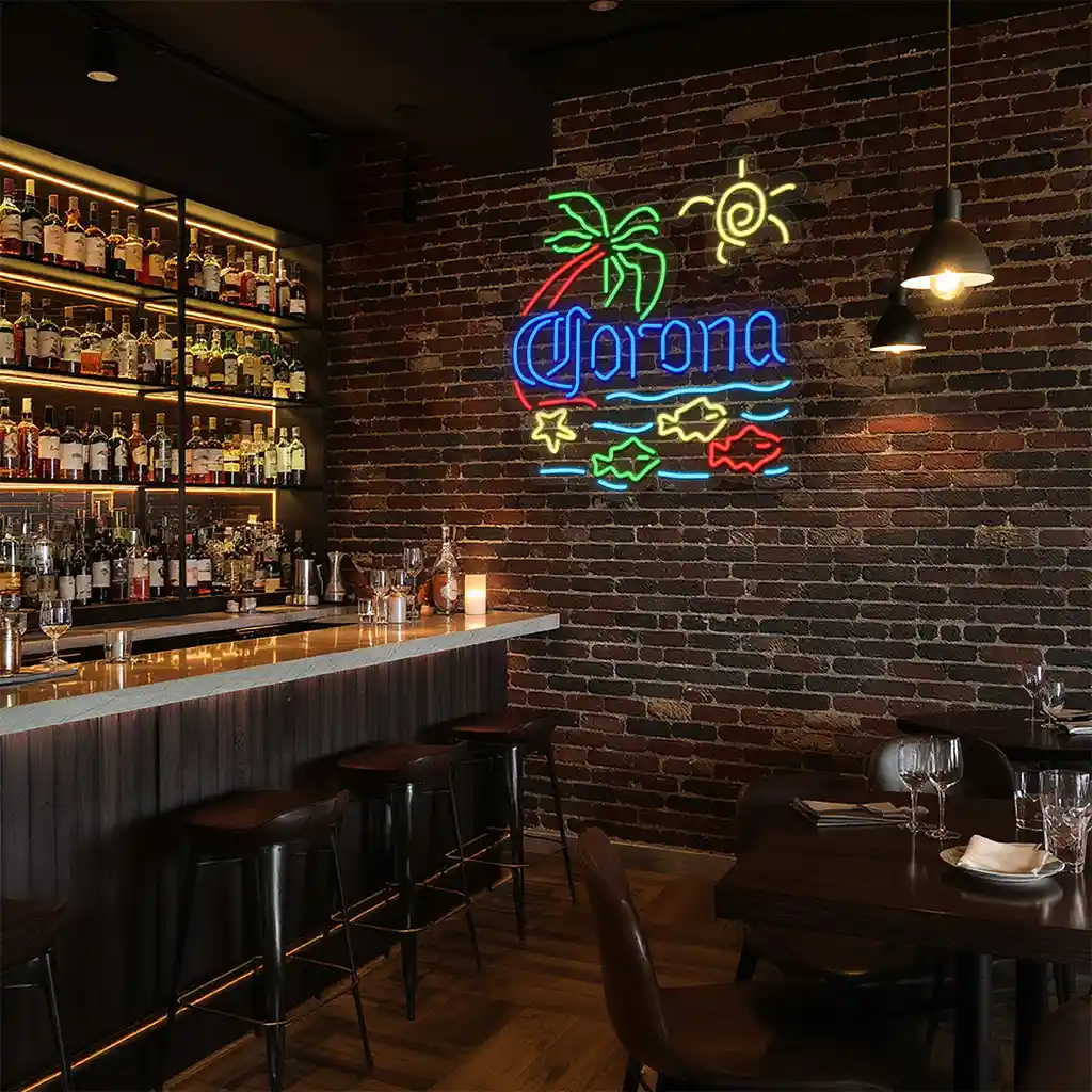 tropical neon signs beach vibes with palm sun and fish 8 tropical neon signs beach vibes with palm sun and fish 8