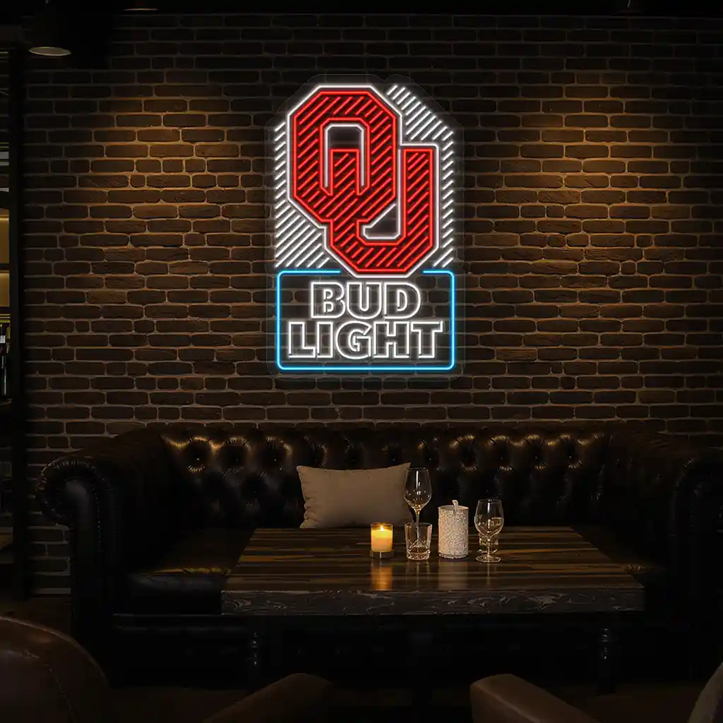 university themed bud light neon sign for bars fans 7 university themed bud light neon sign for bars fans 7