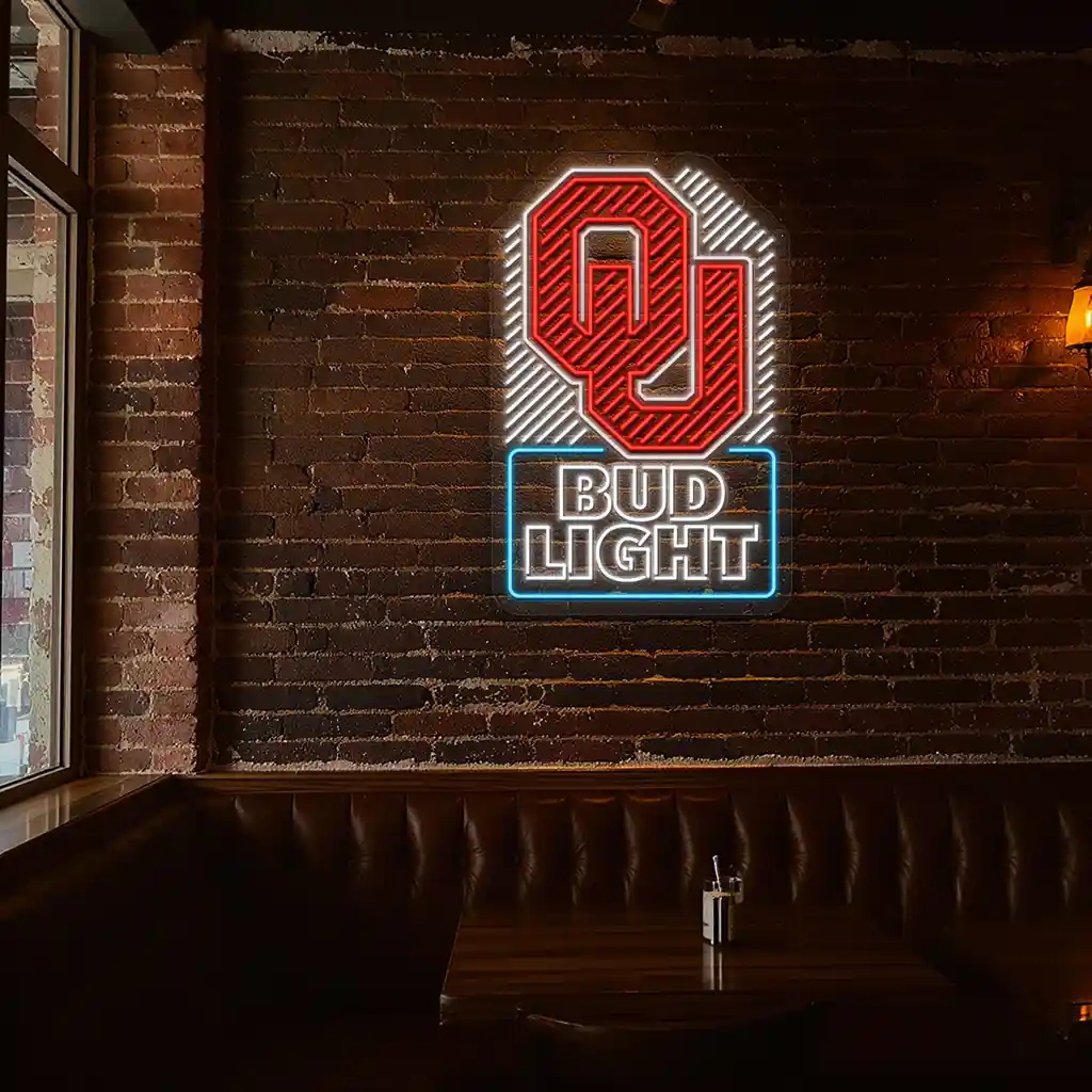 university themed bud light neon sign for bars fans 8 university themed bud light neon sign for bars fans 8