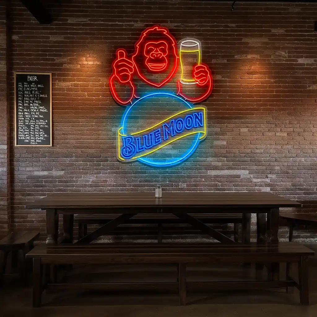 vibrant blue moon beer neon sign perfect for your bar decor latest model vibrant blue moon beer neon sign perfect for your bar decor latest model