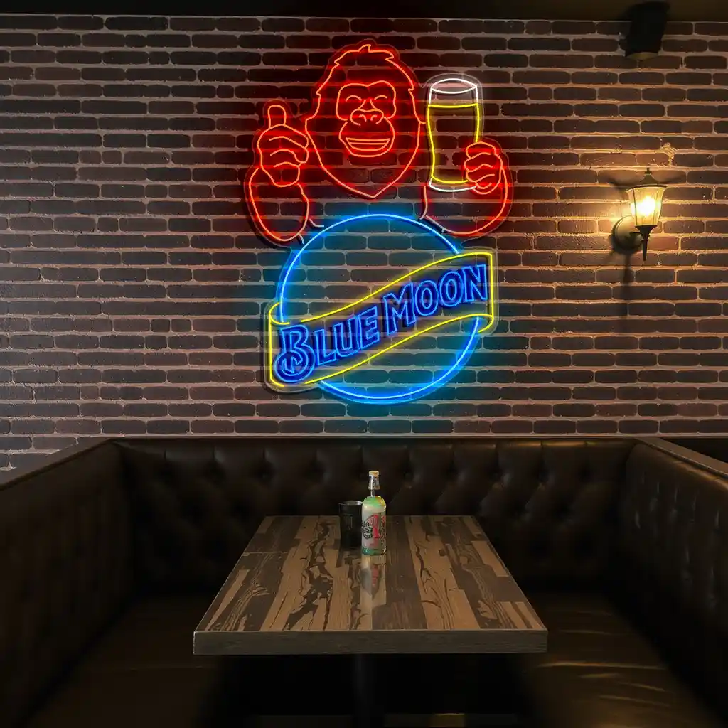 vibrant blue moon beer neon sign perfect for your bar decor top rated vibrant blue moon beer neon sign perfect for your bar decor top rated