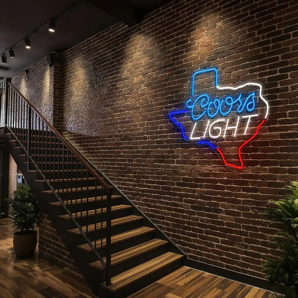 vibrant coors light neon sign in texas shape for home bar decor new arrival vibrant coors light neon sign in texas shape for home bar decor new arrival