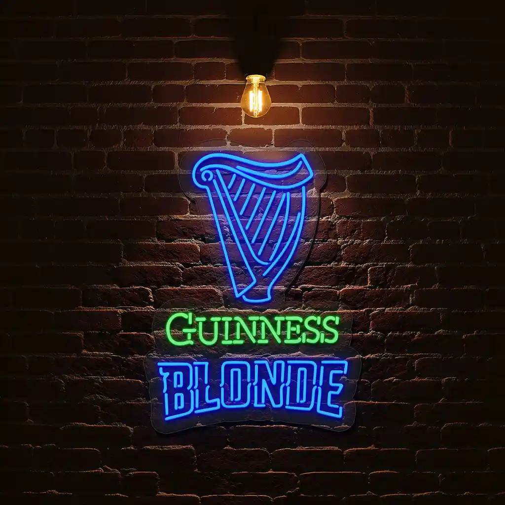 vibrant guinness blonde neon sign perfect for bar decor best selling vibrant guinness blonde neon sign perfect for bar decor best selling