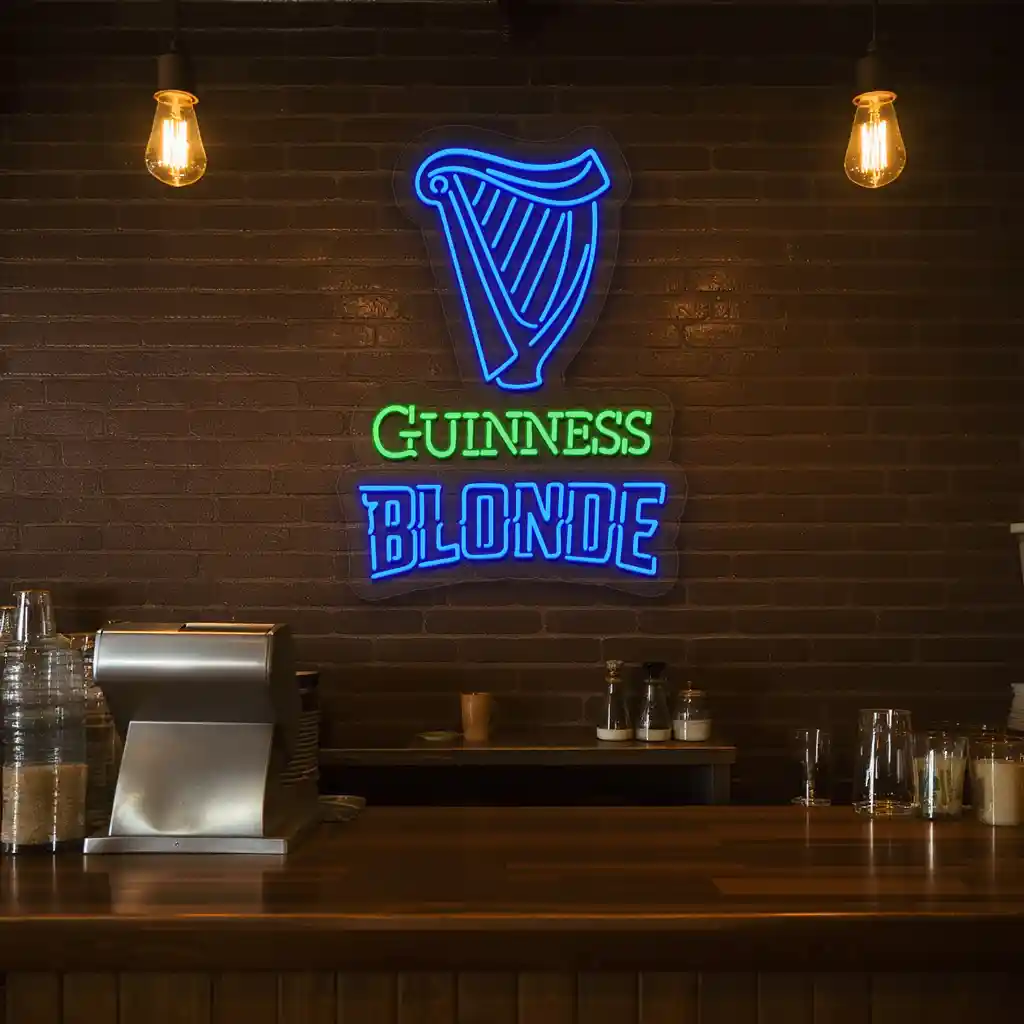 vibrant guinness blonde neon sign perfect for bar decor fashion forward vibrant guinness blonde neon sign perfect for bar decor fashion forward