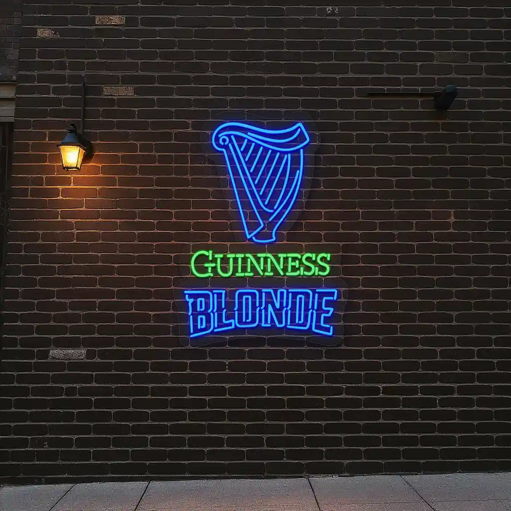 vibrant guinness blonde neon sign perfect for bar decor new arrival vibrant guinness blonde neon sign perfect for bar decor new arrival