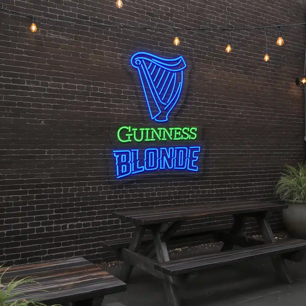 vibrant guinness blonde neon sign perfect for bar decor premium grade vibrant guinness blonde neon sign perfect for bar decor premium grade