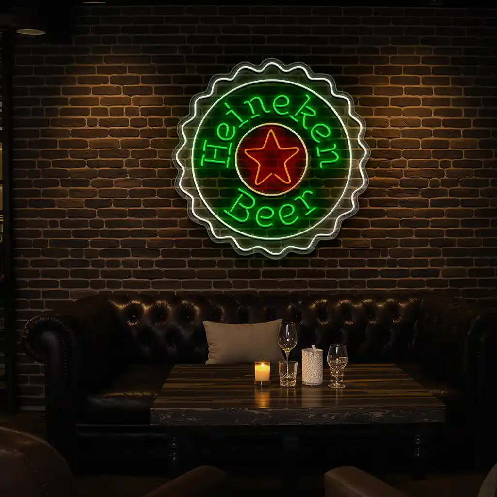 vibrant heineken neon sign perfect for bars and home decor fashion forward vibrant heineken neon sign perfect for bars and home decor fashion forward