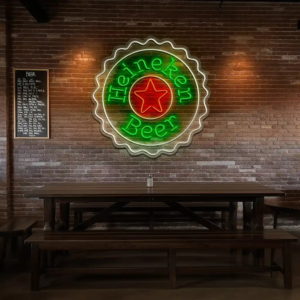 vibrant heineken neon sign perfect for bars and home decor high quality vibrant heineken neon sign perfect for bars and home decor high quality