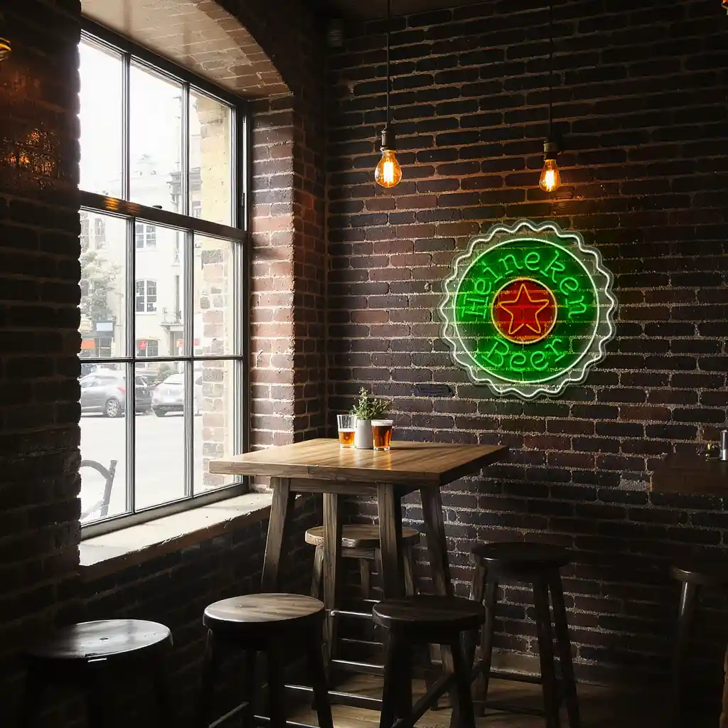 vibrant heineken neon sign perfect for bars and home decor new arrival vibrant heineken neon sign perfect for bars and home decor new arrival