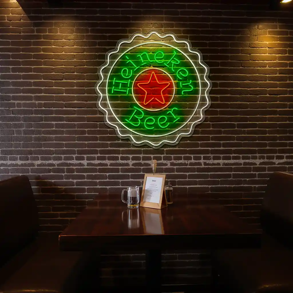 vibrant heineken neon sign perfect for bars and home decor premium grade vibrant heineken neon sign perfect for bars and home decor premium grade