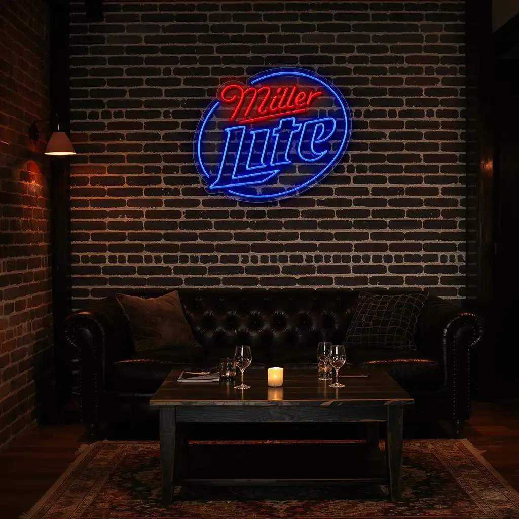 vibrant miller lite neon sign perfect bar decor ambiance new arrival vibrant miller lite neon sign perfect bar decor ambiance new arrival