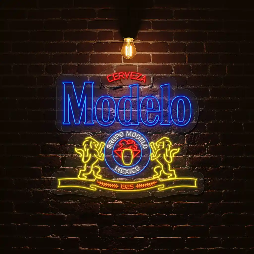 vibrant modelo neon sign perfect for your home bar decor best selling vibrant modelo neon sign perfect for your home bar decor best selling
