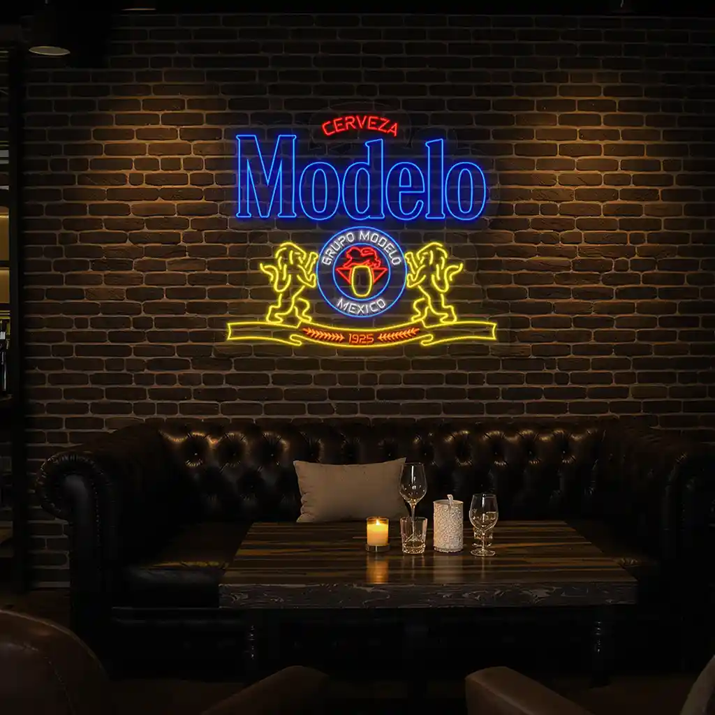 vibrant modelo neon sign perfect for your home bar decor trendy vibrant modelo neon sign perfect for your home bar decor trendy