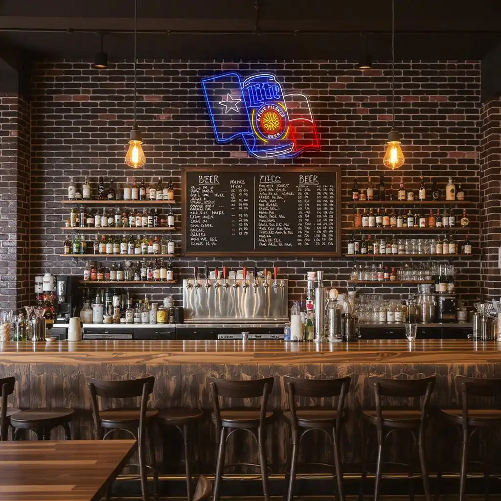 vibrant neon beer sign inspired by texas culture and craftsmanship premium grade vibrant neon beer sign inspired by texas culture and craftsmanship premium grade