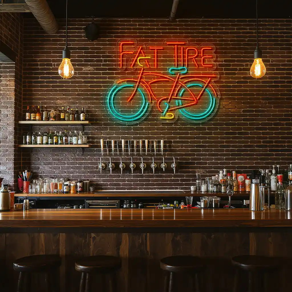 vibrant neon bicycle sign perfect for biking enthusiasts high quality vibrant neon bicycle sign perfect for biking enthusiasts high quality