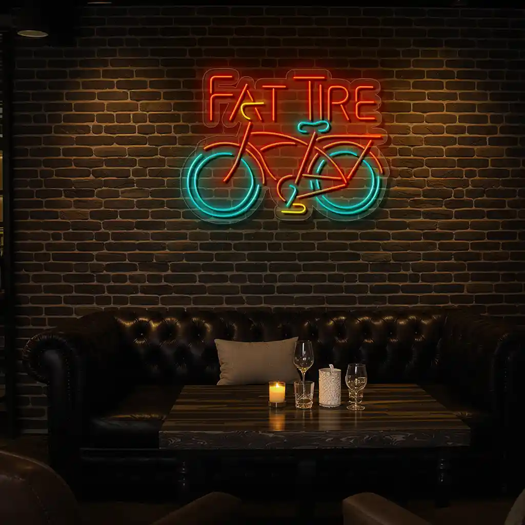 vibrant neon bicycle sign perfect for biking enthusiasts premium grade vibrant neon bicycle sign perfect for biking enthusiasts premium grade