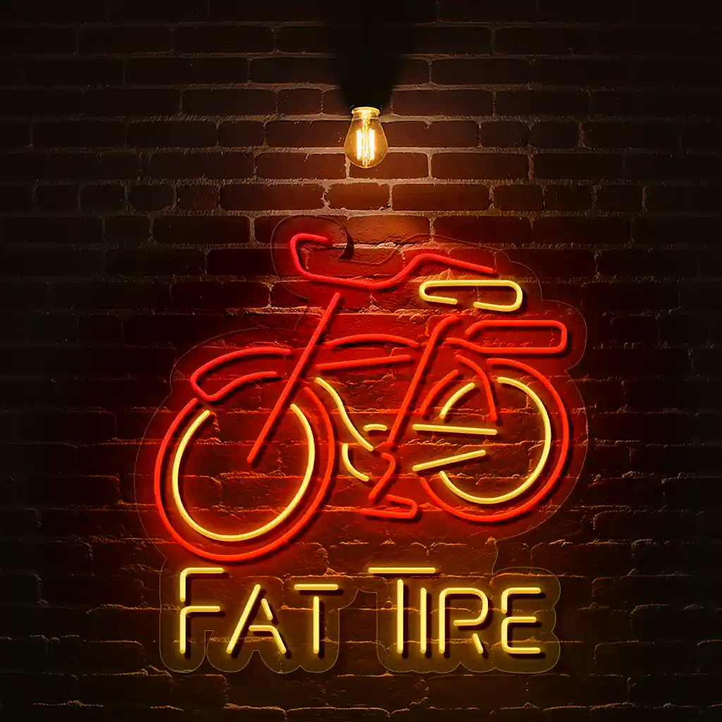 vibrant neon bike sign for fat tire perfect for cycling enthusiasts best selling vibrant neon bike sign for fat tire perfect for cycling enthusiasts best selling