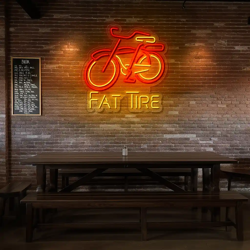 vibrant neon bike sign for fat tire perfect for cycling enthusiasts top rated vibrant neon bike sign for fat tire perfect for cycling enthusiasts top rated