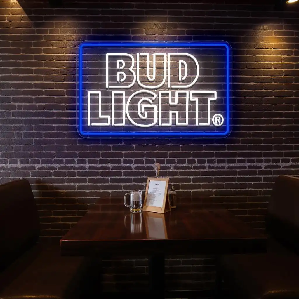 vibrant neon bud light sign for stylish bar or man cave decor fashion forward vibrant neon bud light sign for stylish bar or man cave decor fashion forward