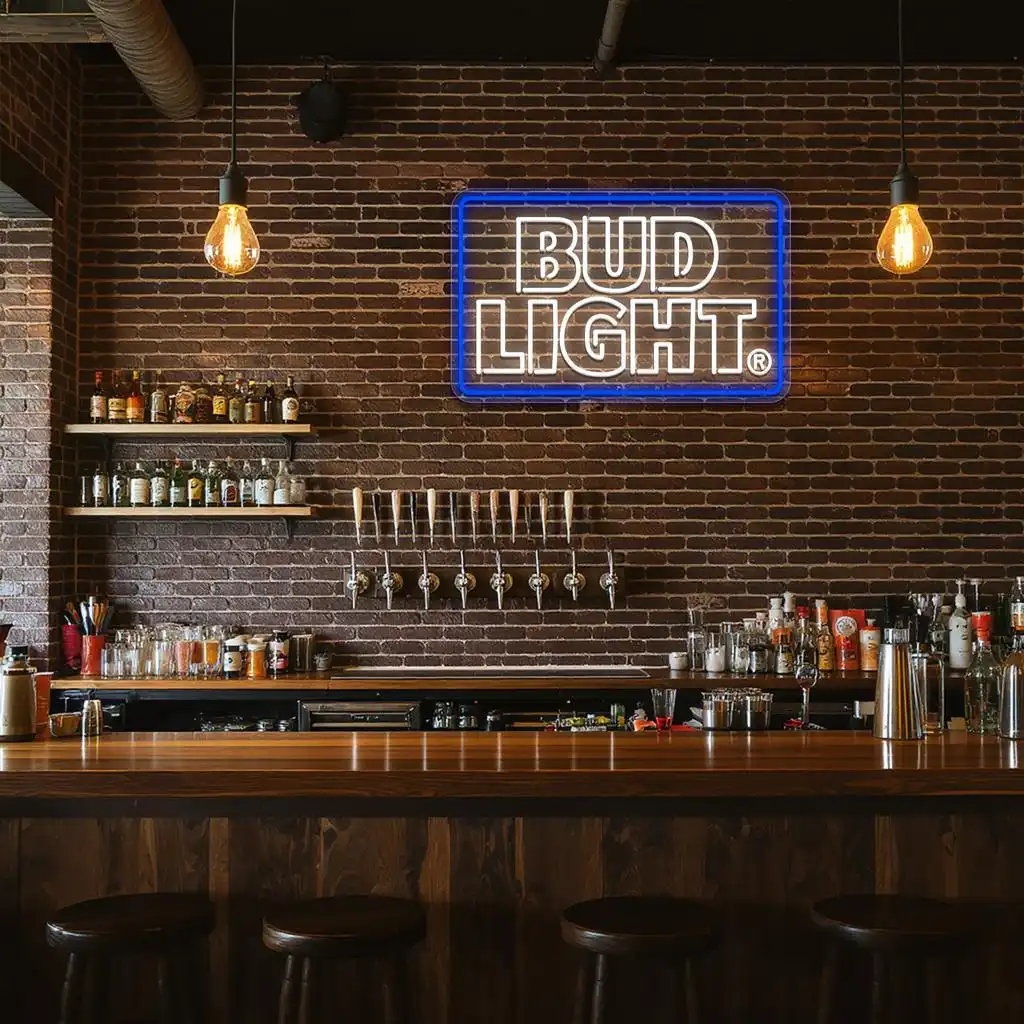 vibrant neon bud light sign for stylish bar or man cave decor premium grade vibrant neon bud light sign for stylish bar or man cave decor premium grade