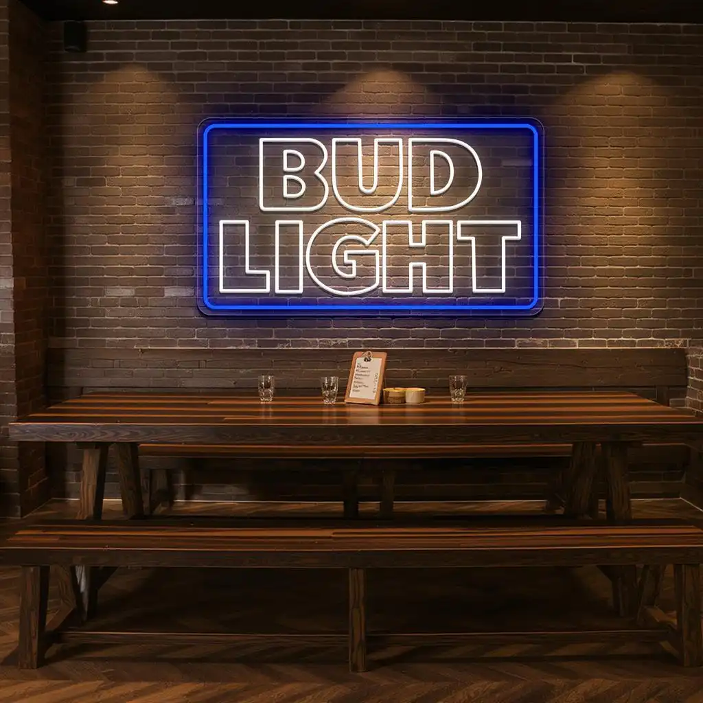 vibrant neon bud light sign for unique home bar decor high quality vibrant neon bud light sign for unique home bar decor high quality