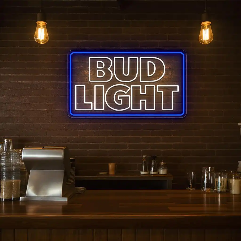 vibrant neon bud light sign for unique home bar decor new arrival vibrant neon bud light sign for unique home bar decor new arrival