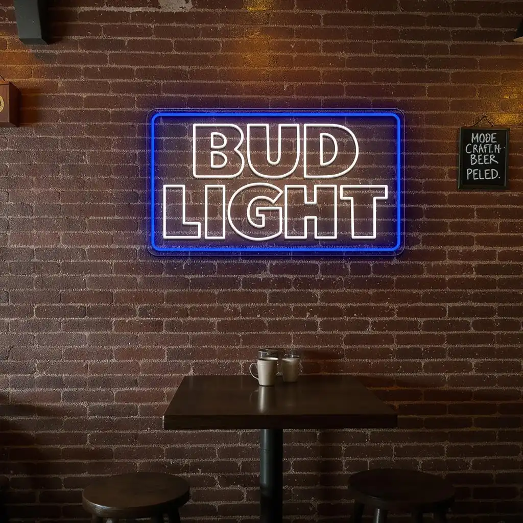 vibrant neon bud light sign for unique home bar decor premium grade vibrant neon bud light sign for unique home bar decor premium grade