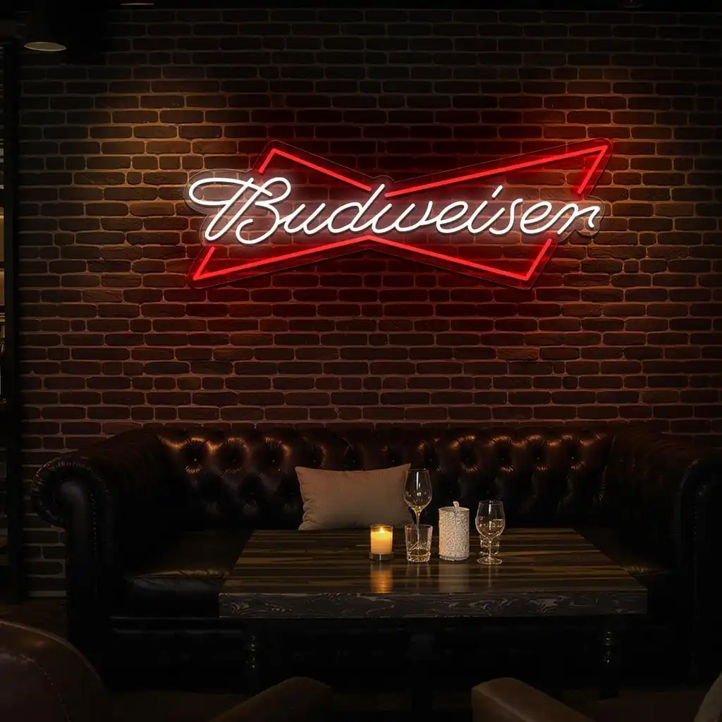 vibrant neon budweiser sign design for home or bar decor latest model vibrant neon budweiser sign design for home or bar decor latest model