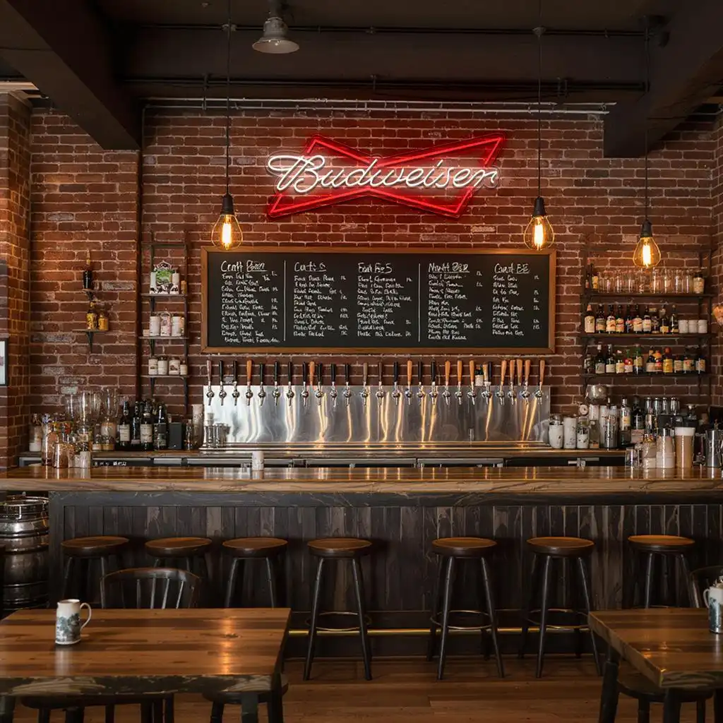 vibrant neon budweiser sign design for home or bar decor new arrival vibrant neon budweiser sign design for home or bar decor new arrival