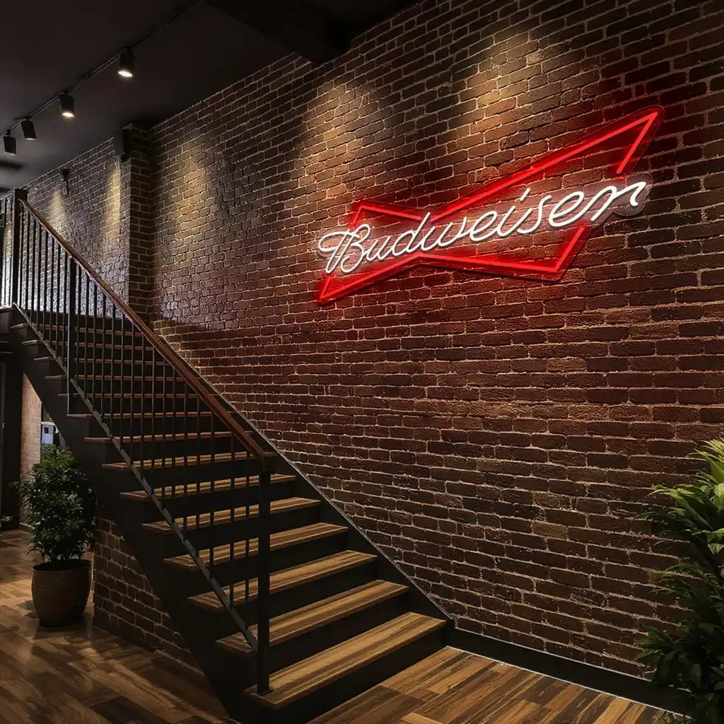 vibrant neon budweiser sign design for home or bar decor premium grade vibrant neon budweiser sign design for home or bar decor premium grade