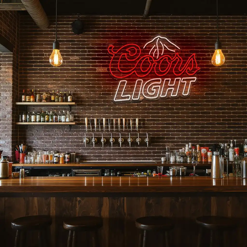 vibrant neon coors light sign for stylish bar decor trendy vibrant neon coors light sign for stylish bar decor trendy