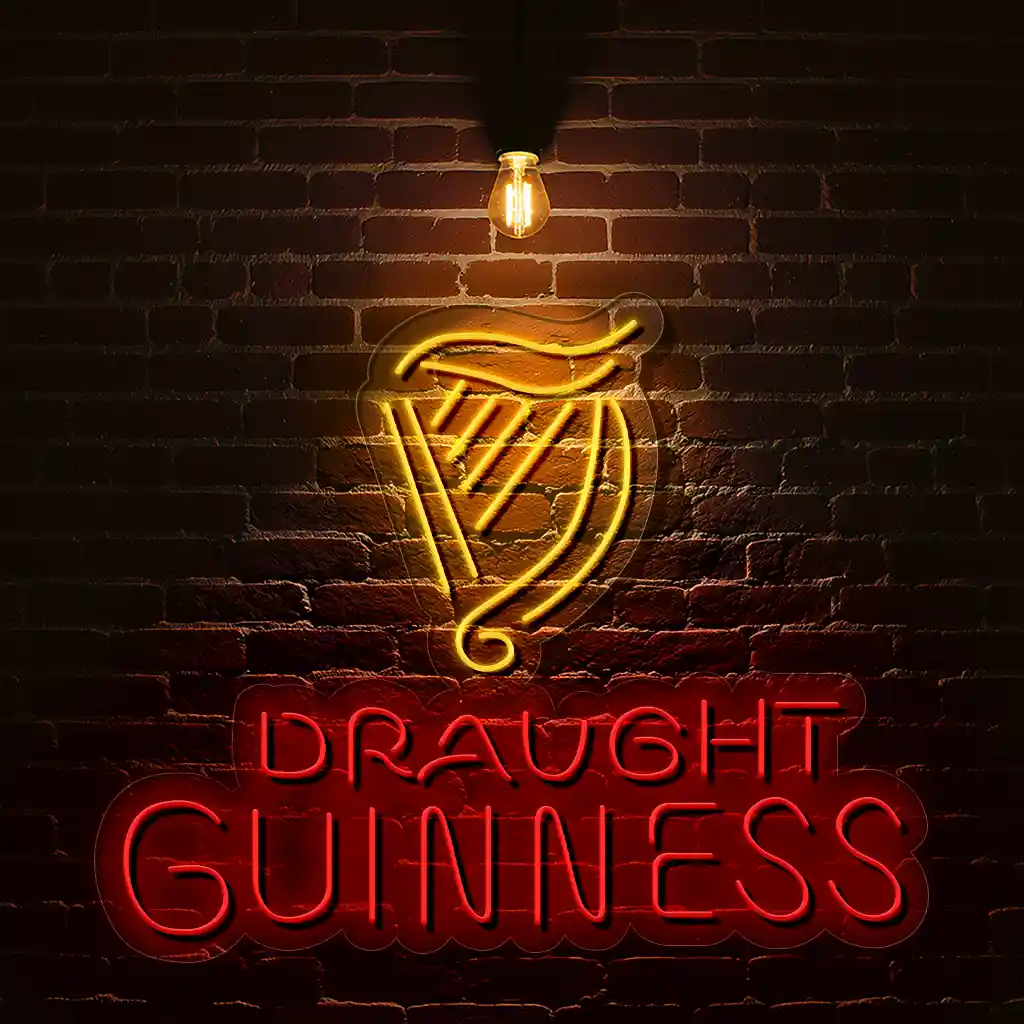 vibrant neon guinness sign design for bars and pubs best selling vibrant neon guinness sign design for bars and pubs best selling