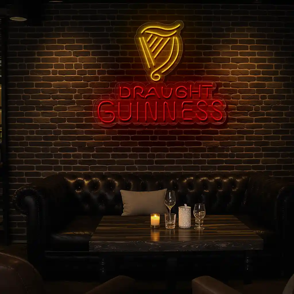 vibrant neon guinness sign design for bars and pubs premium grade vibrant neon guinness sign design for bars and pubs premium grade