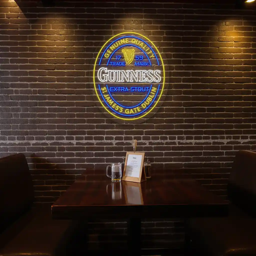 vibrant neon guinness sign perfect for pub and bar decor latest model vibrant neon guinness sign perfect for pub and bar decor latest model