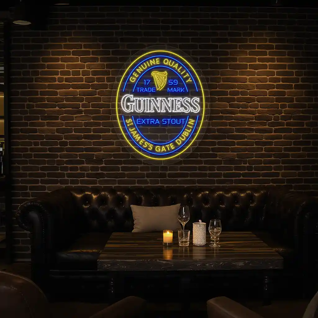 vibrant neon guinness sign perfect for pub and bar decor top rated vibrant neon guinness sign perfect for pub and bar decor top rated