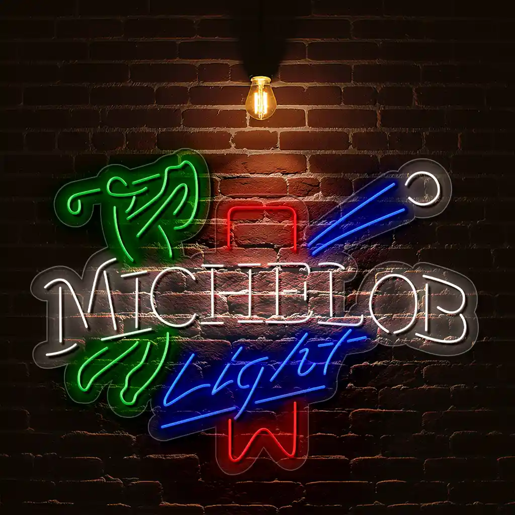 vibrant neon michelob light sign perfect for home bar decor best selling vibrant neon michelob light sign perfect for home bar decor best selling