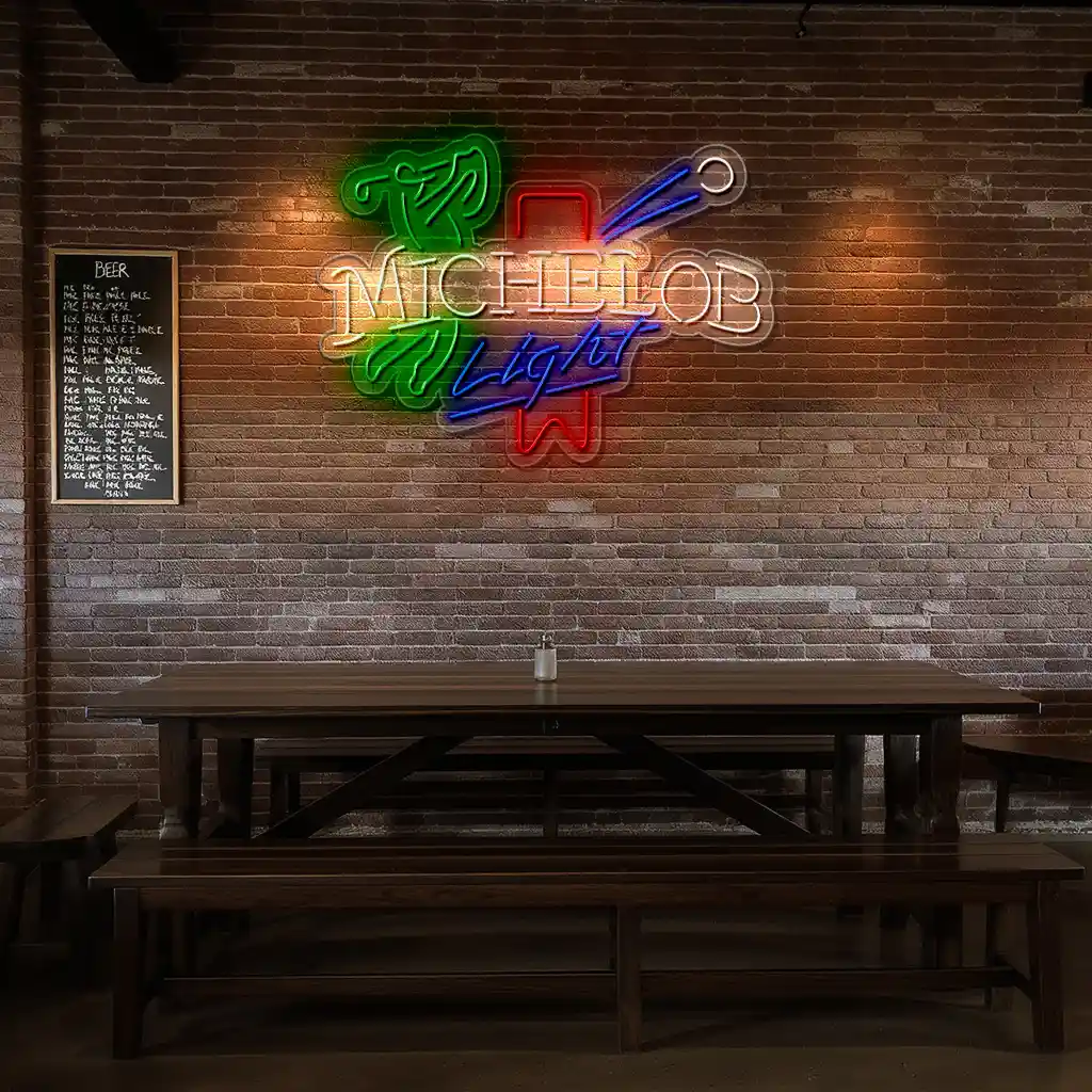 vibrant neon michelob light sign perfect for home bar decor top rated vibrant neon michelob light sign perfect for home bar decor top rated