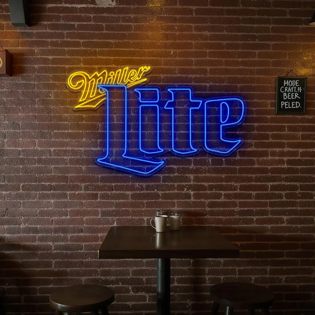 vibrant neon miller lite sign design for perfect home bar decor high quality vibrant neon miller lite sign design for perfect home bar decor high quality