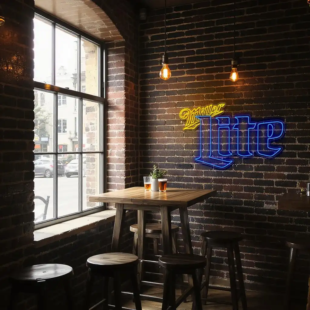 vibrant neon miller lite sign design for perfect home bar decor latest model vibrant neon miller lite sign design for perfect home bar decor latest model