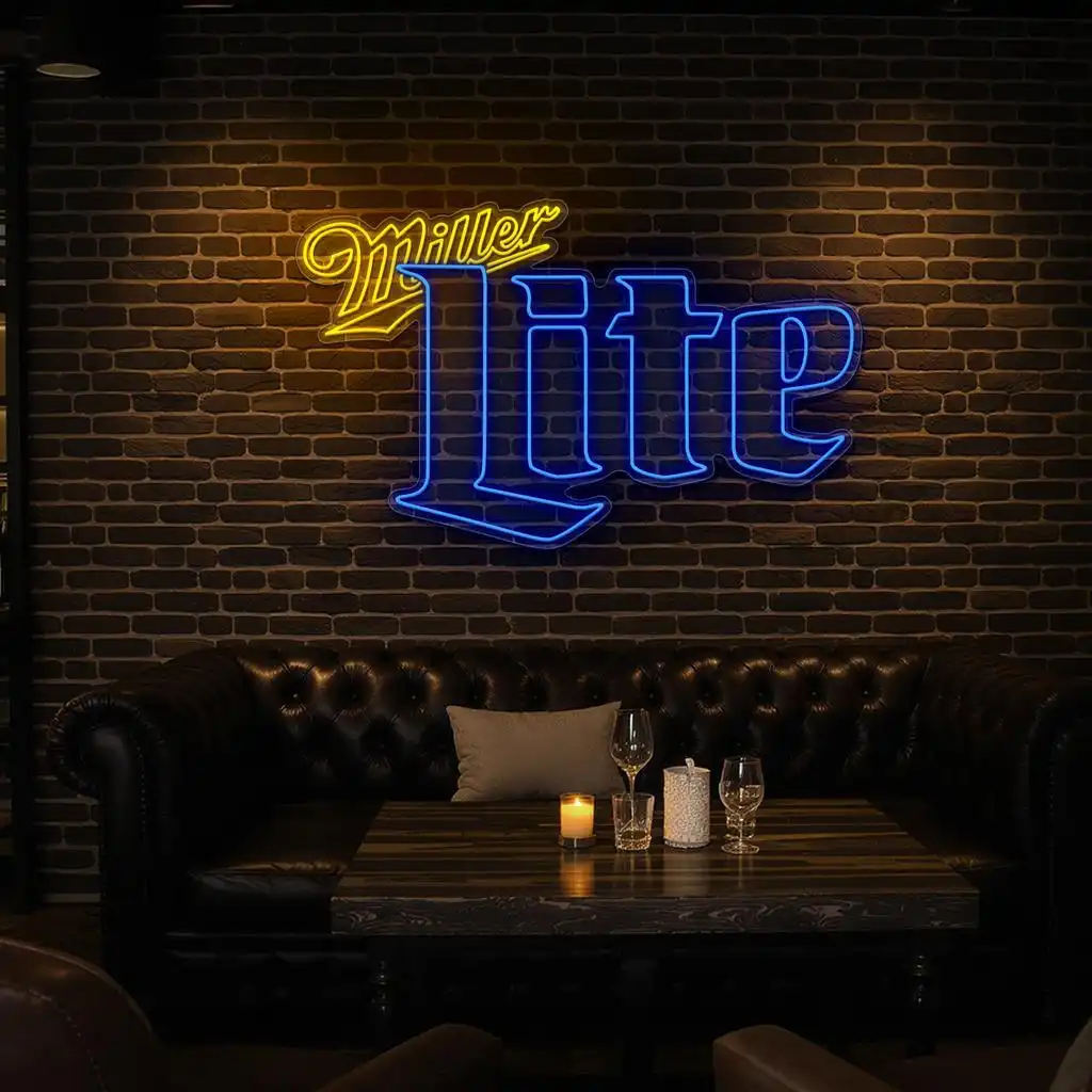 vibrant neon miller lite sign design for perfect home bar decor new arrival vibrant neon miller lite sign design for perfect home bar decor new arrival
