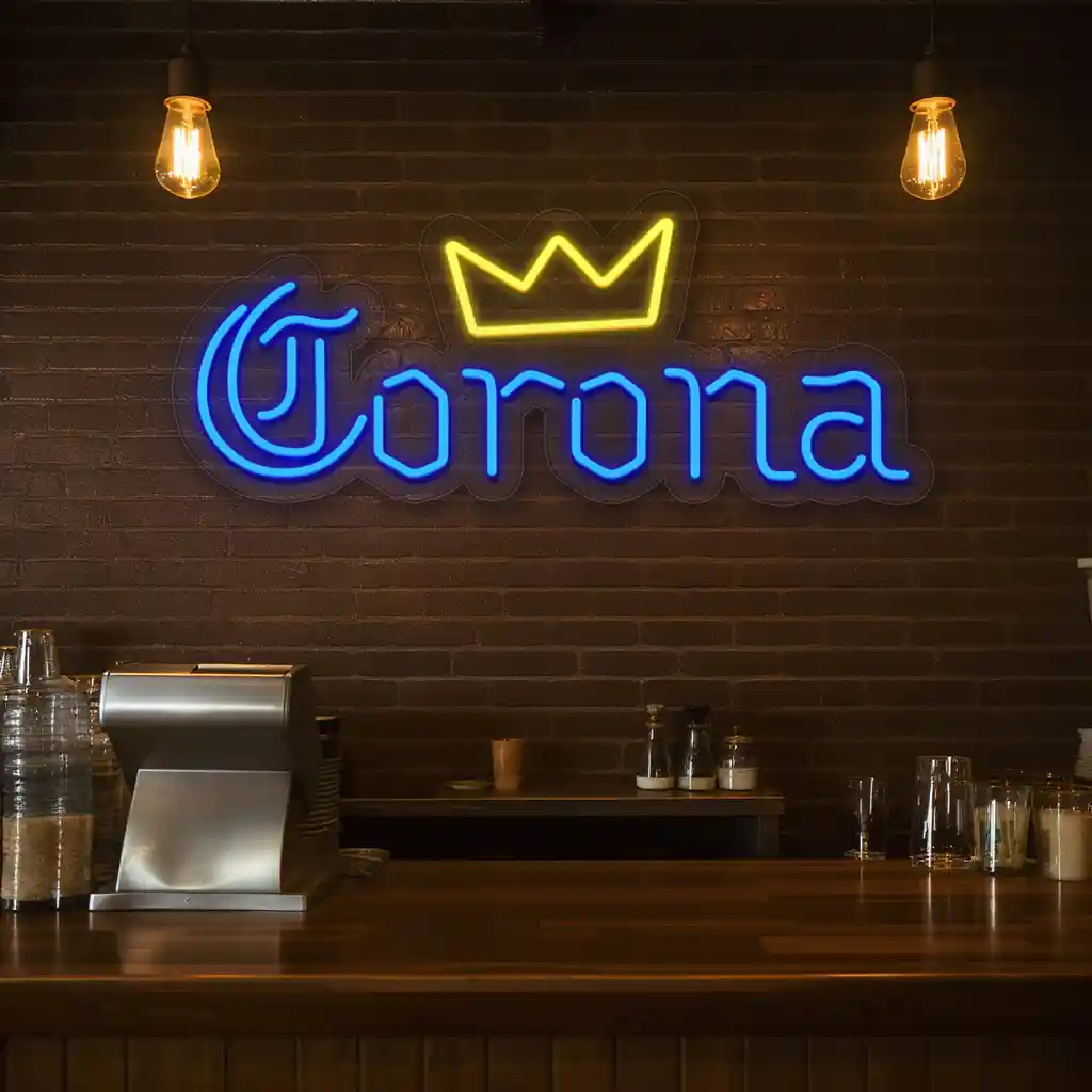 vibrant neon sign design crown and artistic lettering 2 vibrant neon sign design crown and artistic lettering 2